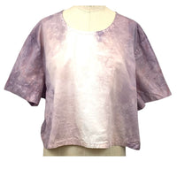 Allyn Boxy Tee Organic Cotton Poplin in Lilac Ombre