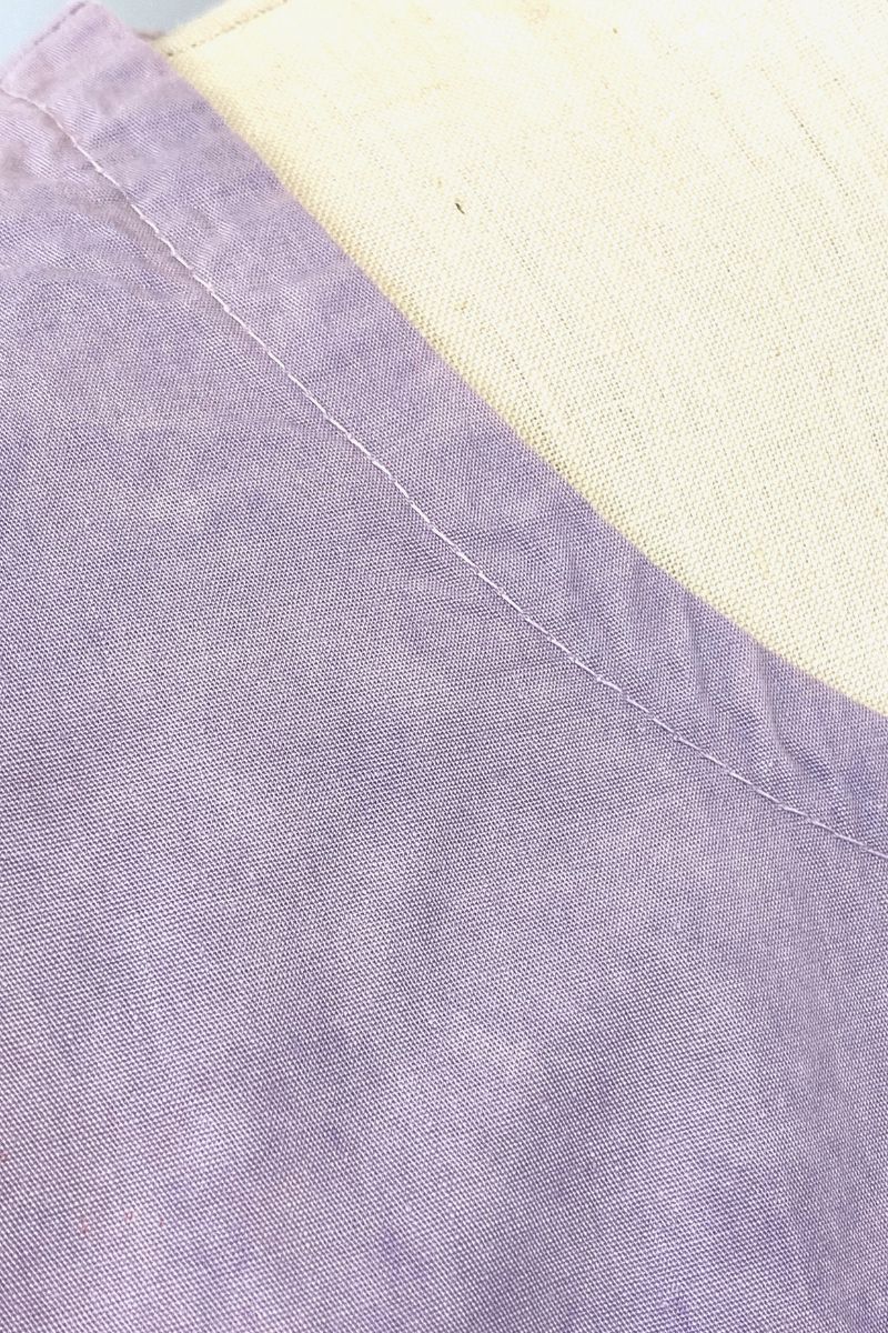 Allyn Boxy Tee Organic Cotton Poplin in Lilac