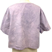 Allyn Boxy Tee Organic Cotton Poplin in Lilac