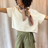 Allyn Boxy Tee: Sustainable Warmth & Effortless Style in Natural