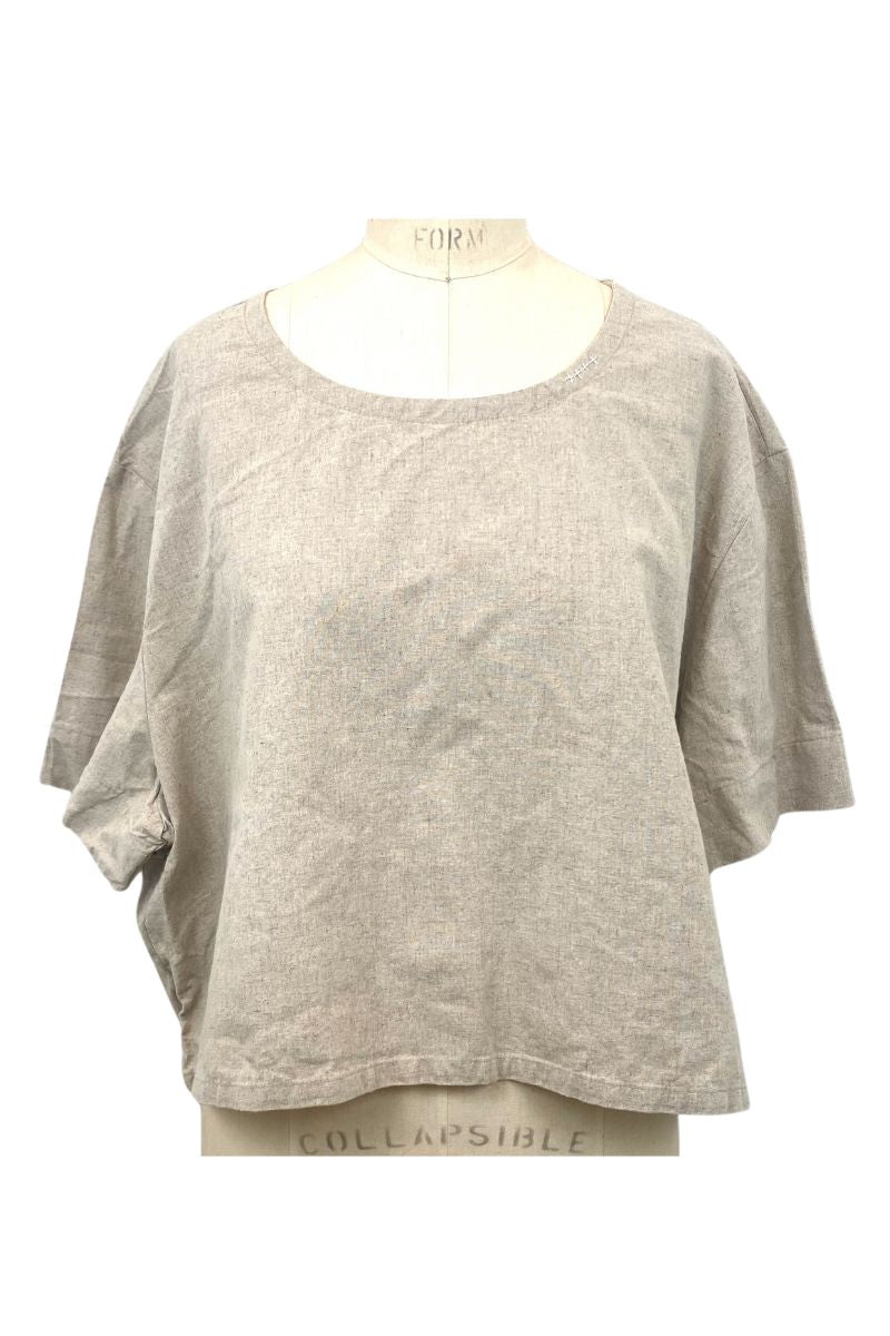 Allyn Boxy Tee Organic Hemp Cotton in Natural