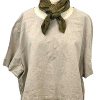 Allyn Boxy Tee Organic Hemp Cotton in Natural