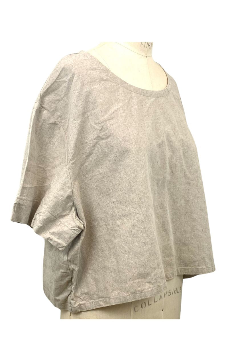 Allyn Boxy Tee Organic Hemp Cotton in Natural