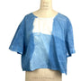 Allyn Boxy Tee in Blue Cotton Poplin | Pattern A