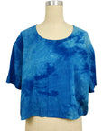 Blue Boxy T in Cotton Poplin | Pattern B
