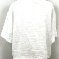 Allyn Boxy Tee Organic Cotton Double Gauze in White