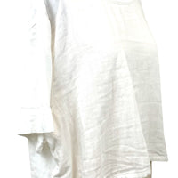 Allyn Boxy Tee Organic Cotton Double Gauze in White