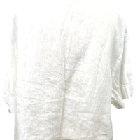 Allyn Boxy Tee Organic Linen in White