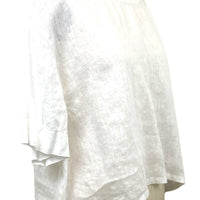 Allyn Boxy Tee Organic Linen in White