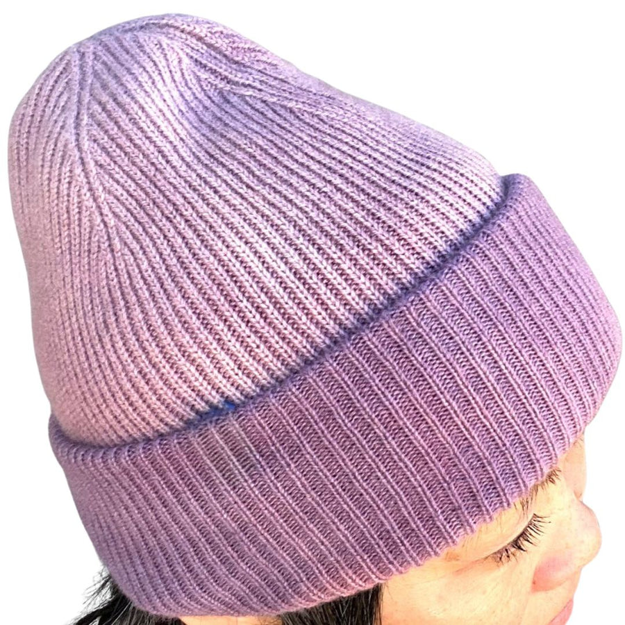 Beanie Merino Wool Cashmere in Lilac