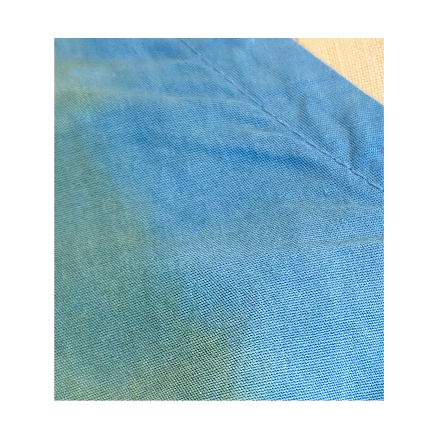 Blue Green Poplin Boxy Allyn T