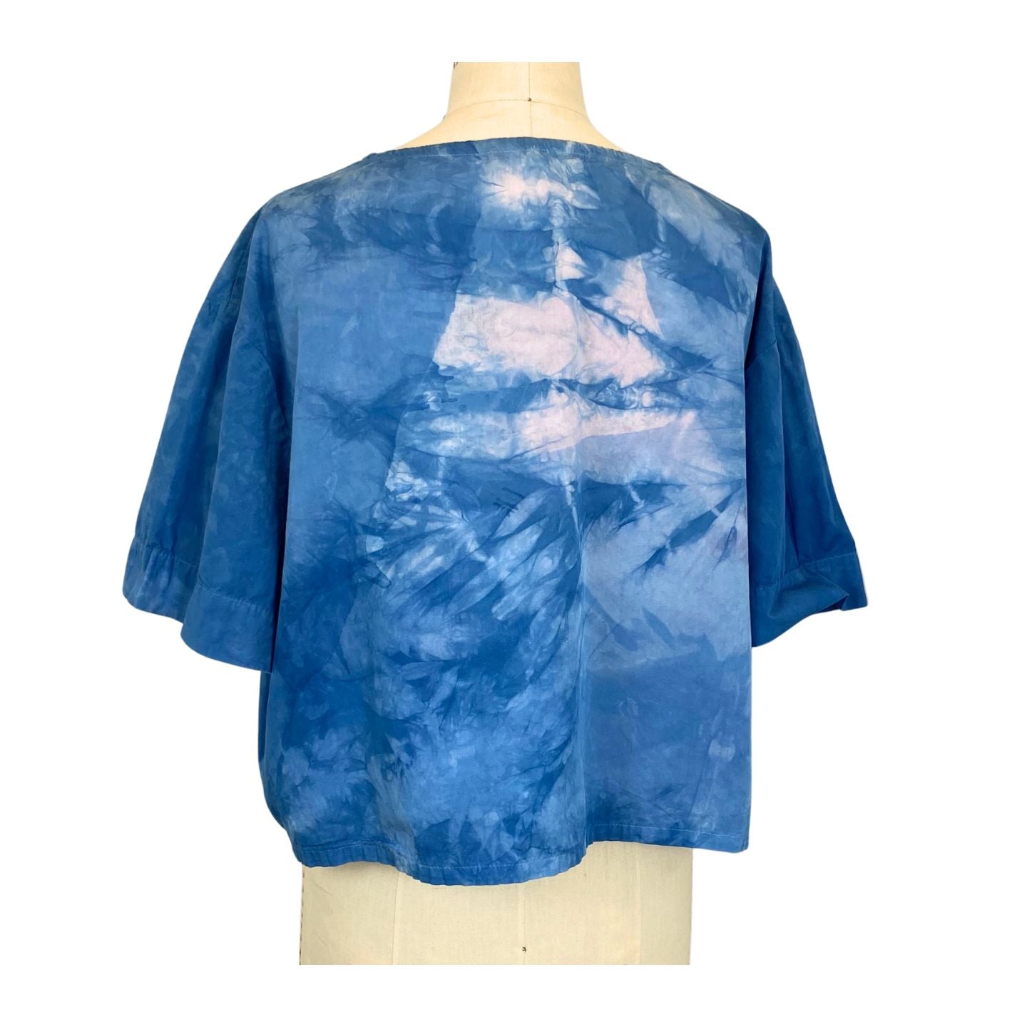 Blue Pink Poplin Boxy Allyn T