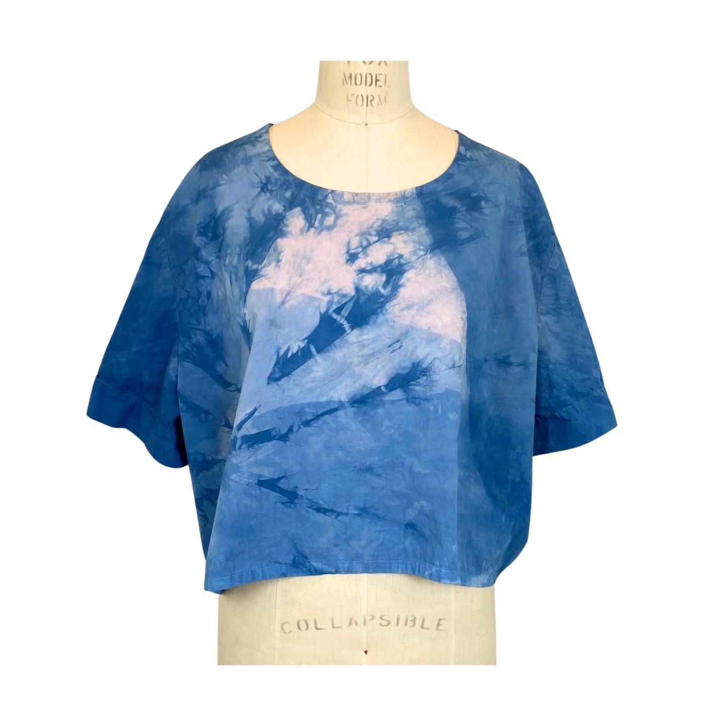 Blue Pink Poplin Boxy Allyn T