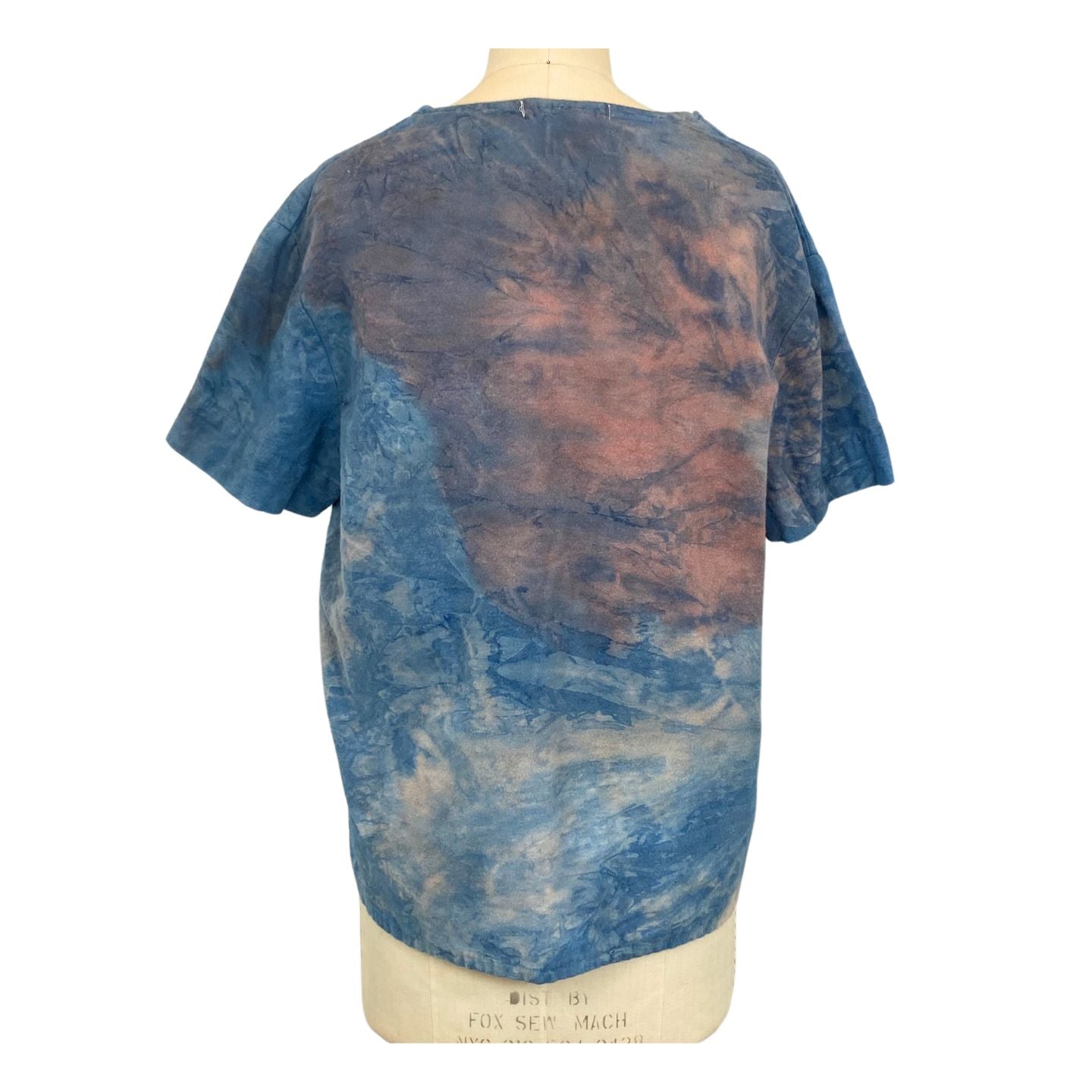 Blue Pink Flannel T Shirt