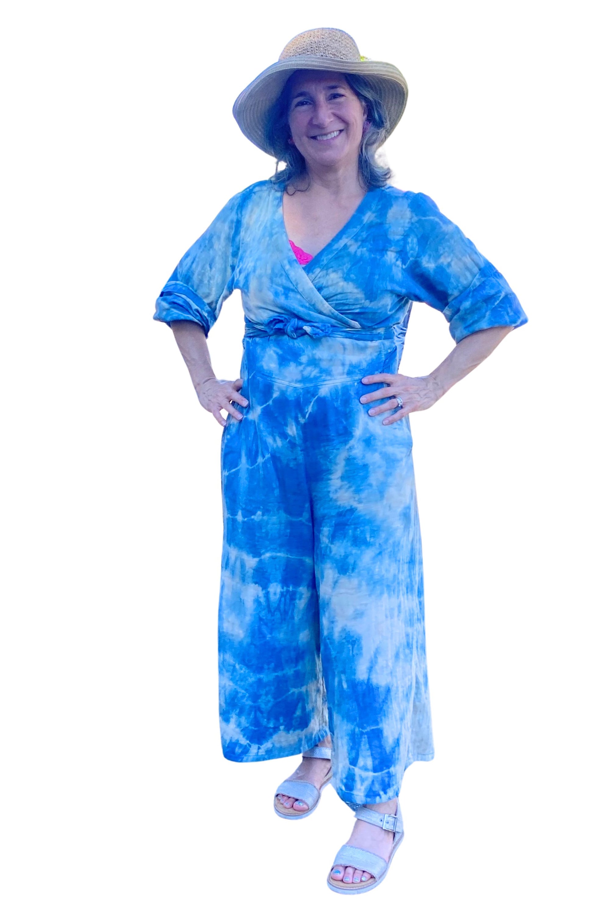 Blue Pink Jumpsuit (Large Only)