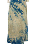Carina Skirt in Tan Teal | Organic Cotton Double Gauze in XL Only