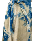 Carina Skirt in Tan Teal | Organic Cotton Double Gauze in XL Only