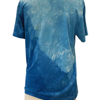 Botanically Dyed Crew Neck T shirt in Blue, Size XS