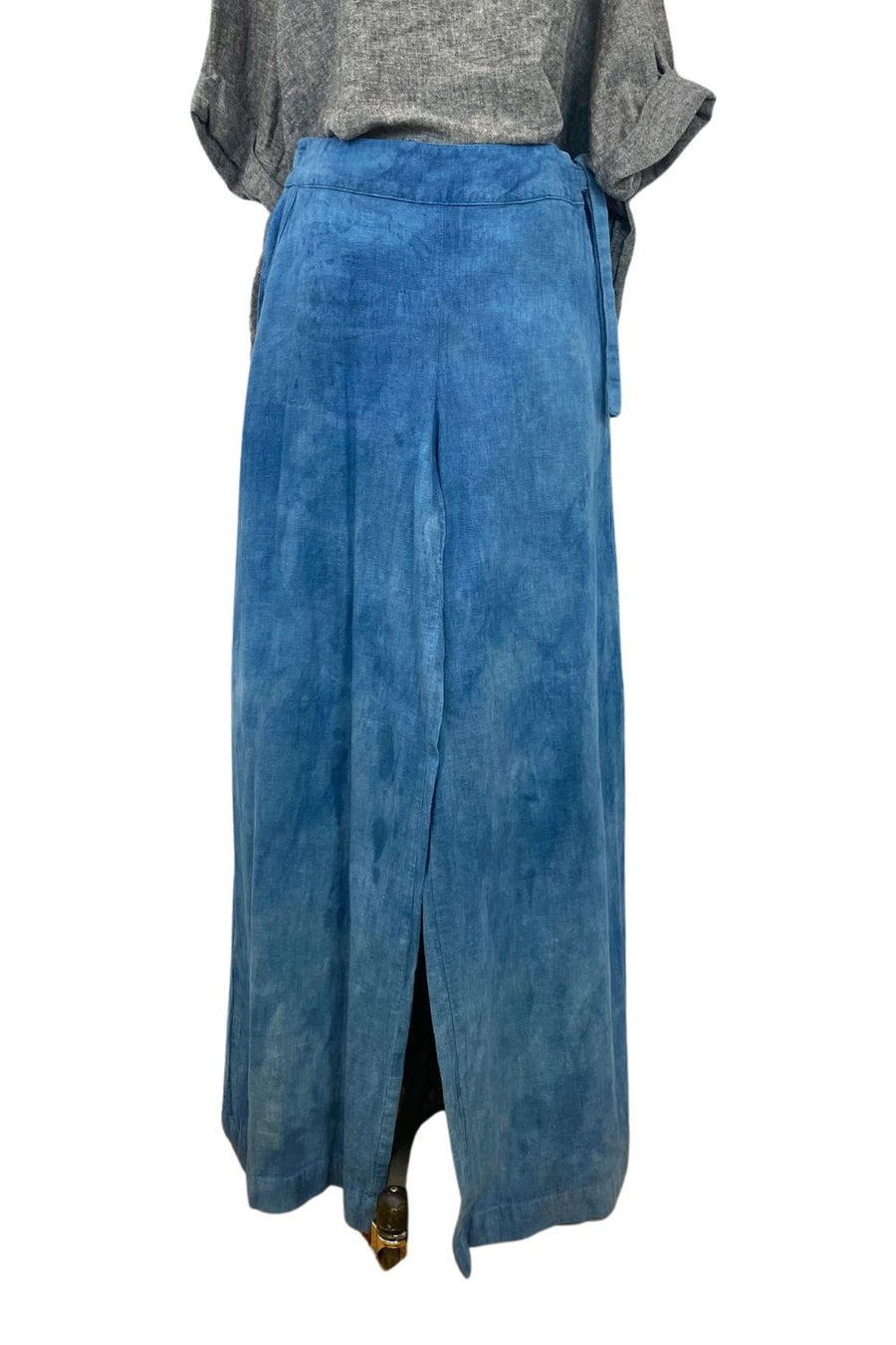 Flowy Lightweight Ida Pants in Blue | Organic Cotton and Hemp