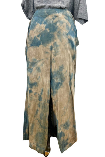Flowy Lightweight Ida Pants in Brown Blue | Organic Cotton