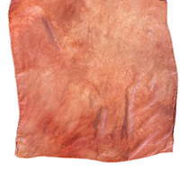 Botanically Dyed Square Silk Scarf in Rose Mist