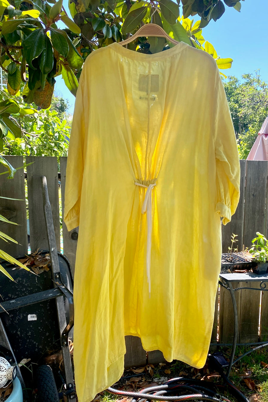 Celeste Dress in Yellow | Organic Cotton Double Gauze