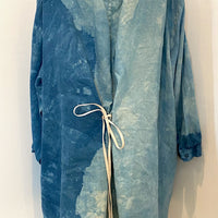 Botanically Dyed Linen Tunic in Blue Size 2