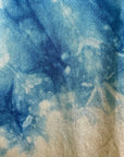 Plant Dyed Dark Blue Splash Silk Kimono