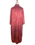 Plant Dyed Deep Red Silk Kimono