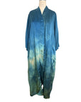 Plant Dyed Pool Blue Silk Kimono