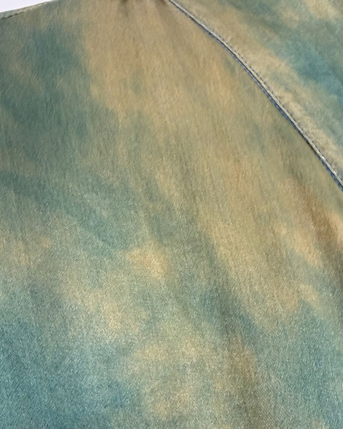 Plant Dyed Moss Green Silk Kimono