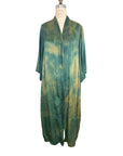 Plant Dyed Moss Green Silk Kimono
