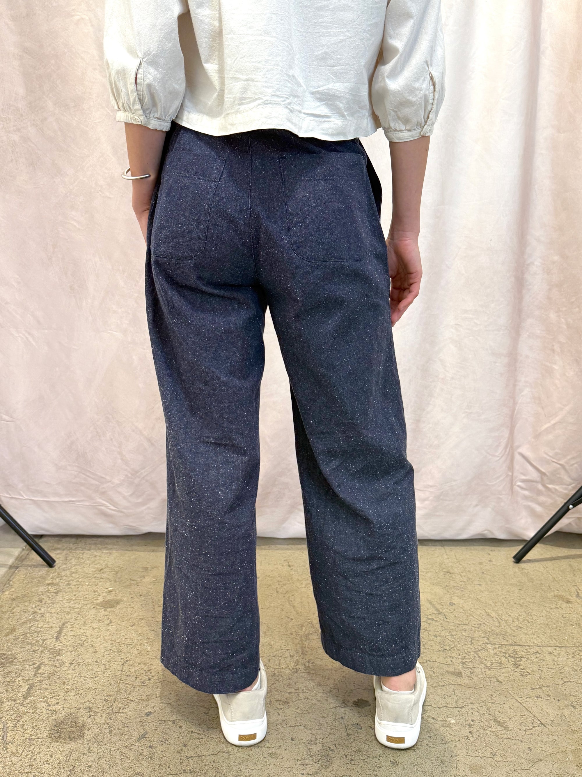 Emily Denim Pant – Japanese Cotton Silk | Sustainable Fashion