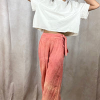 Ida Pant - Flowy Adjustable Pants Organic Cotton in Coral
