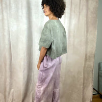 Ida Pant - Flowy Adjustable Pants Organic Cotton in Lavender