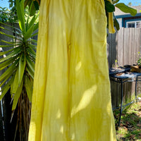 Flowy Lightweight Ida Pants in Yellow | Organic Cotton Double Gauze