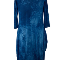 Botanically Dyed Bamboo Knit Dress in Blue Willow