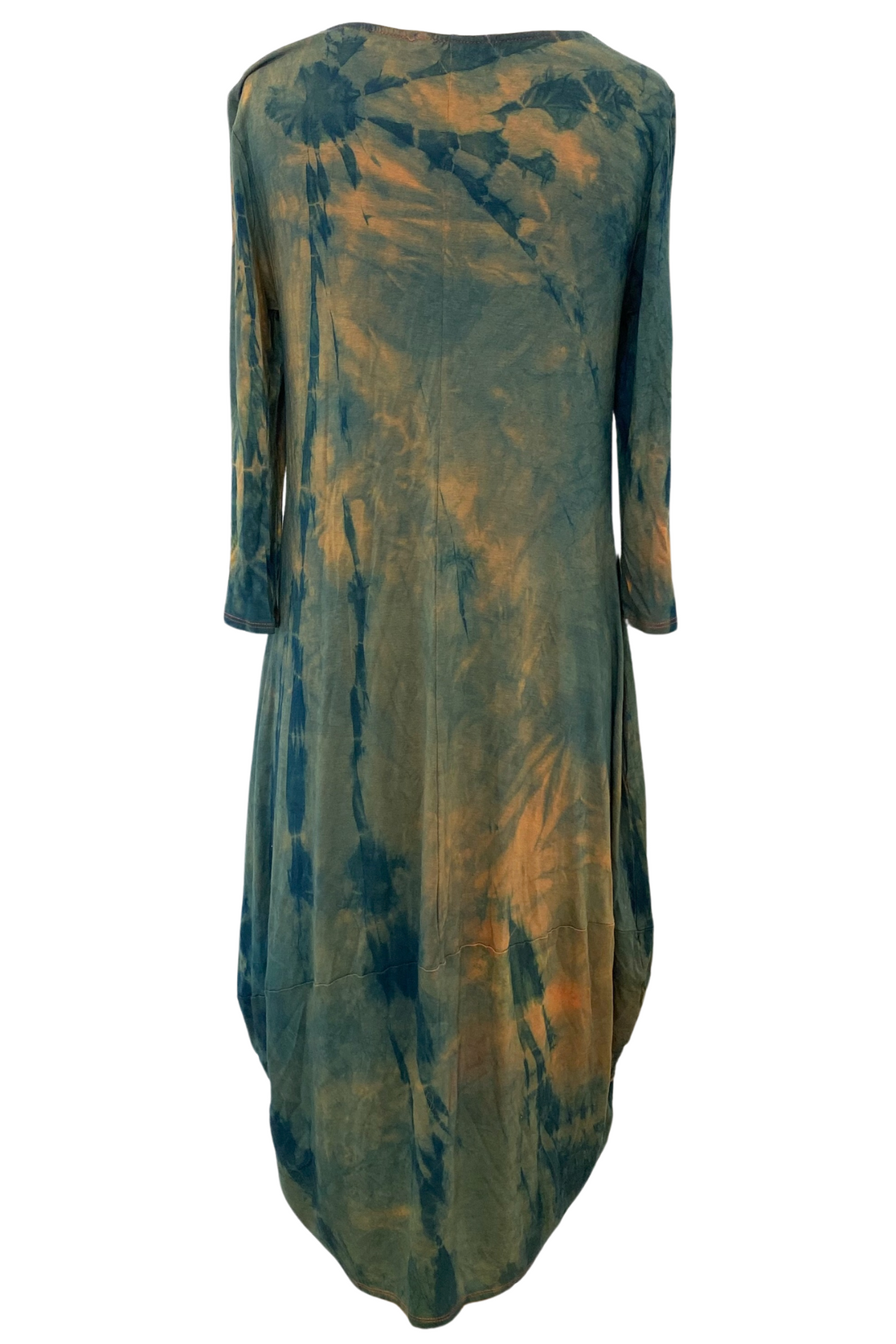 Botanically Dyed Bamboo Knit Dress in Green Willow