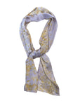 Lavendar Long Silk Scarf | Naturally Dyed Floral Print