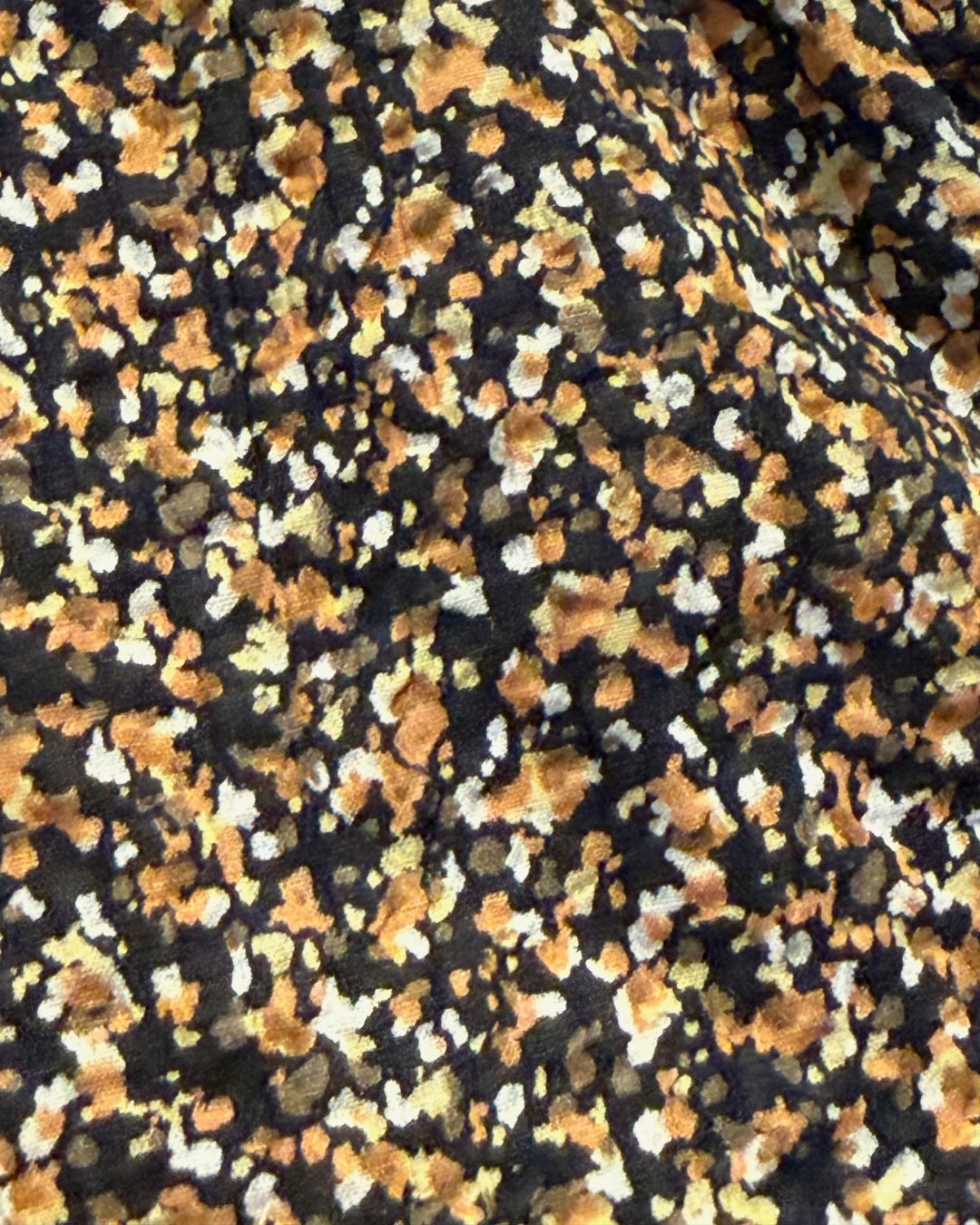 Yellow Mini Camo Cotton Mia Raglan Top