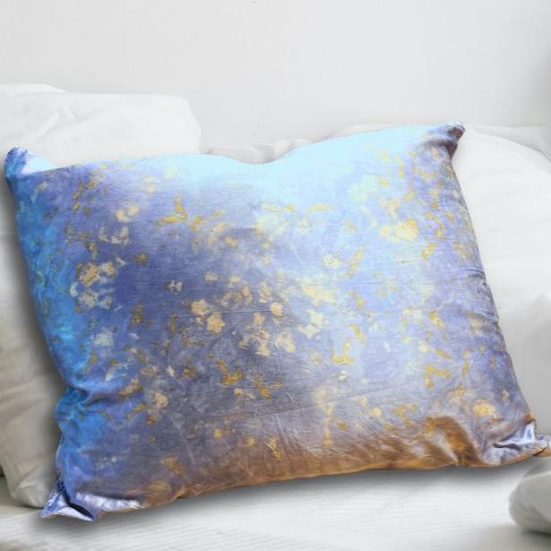 Silk Pillowcase in Blue