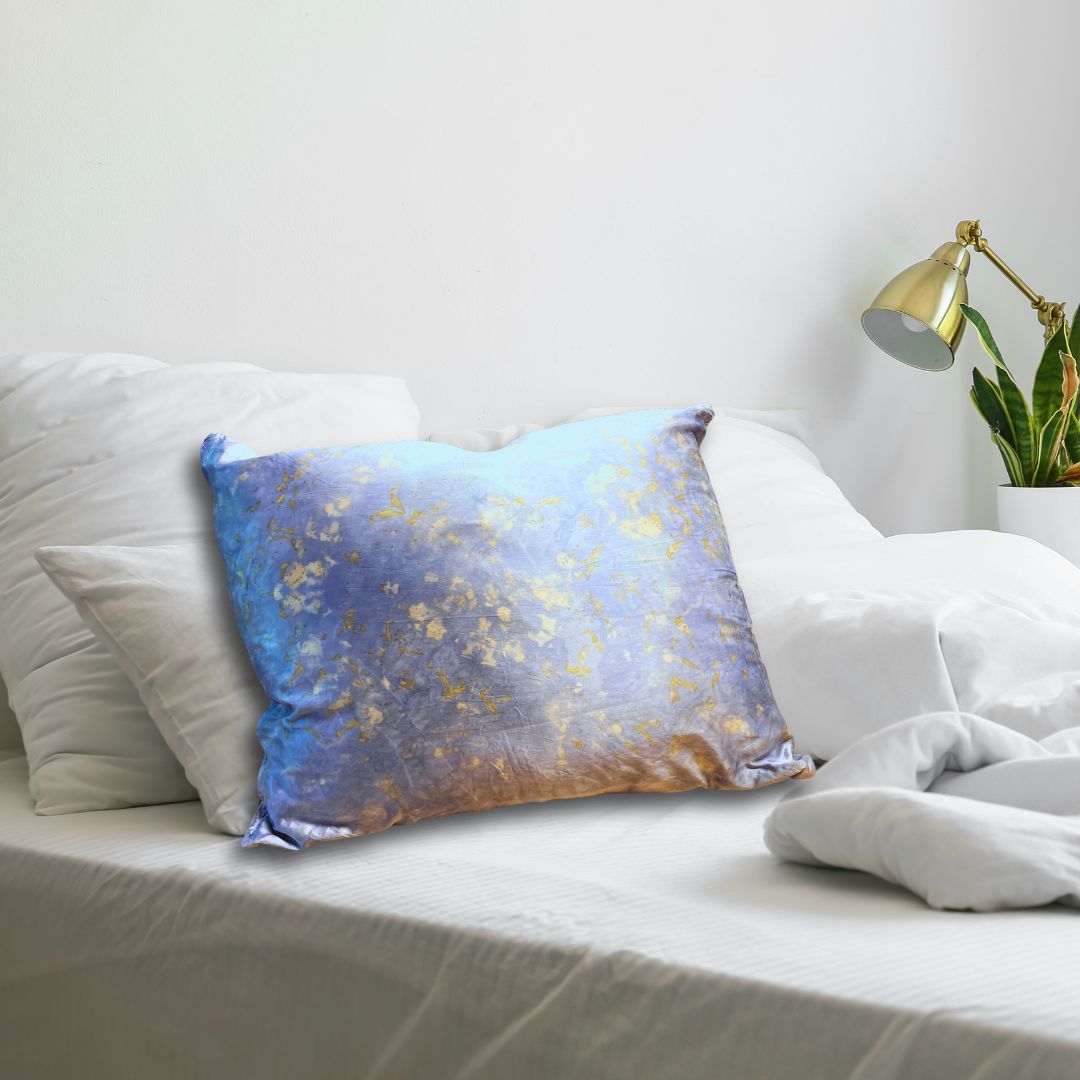 Silk Pillowcase in Blue