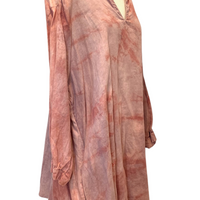 Botanically Dyed Linen Tunic in Rose
