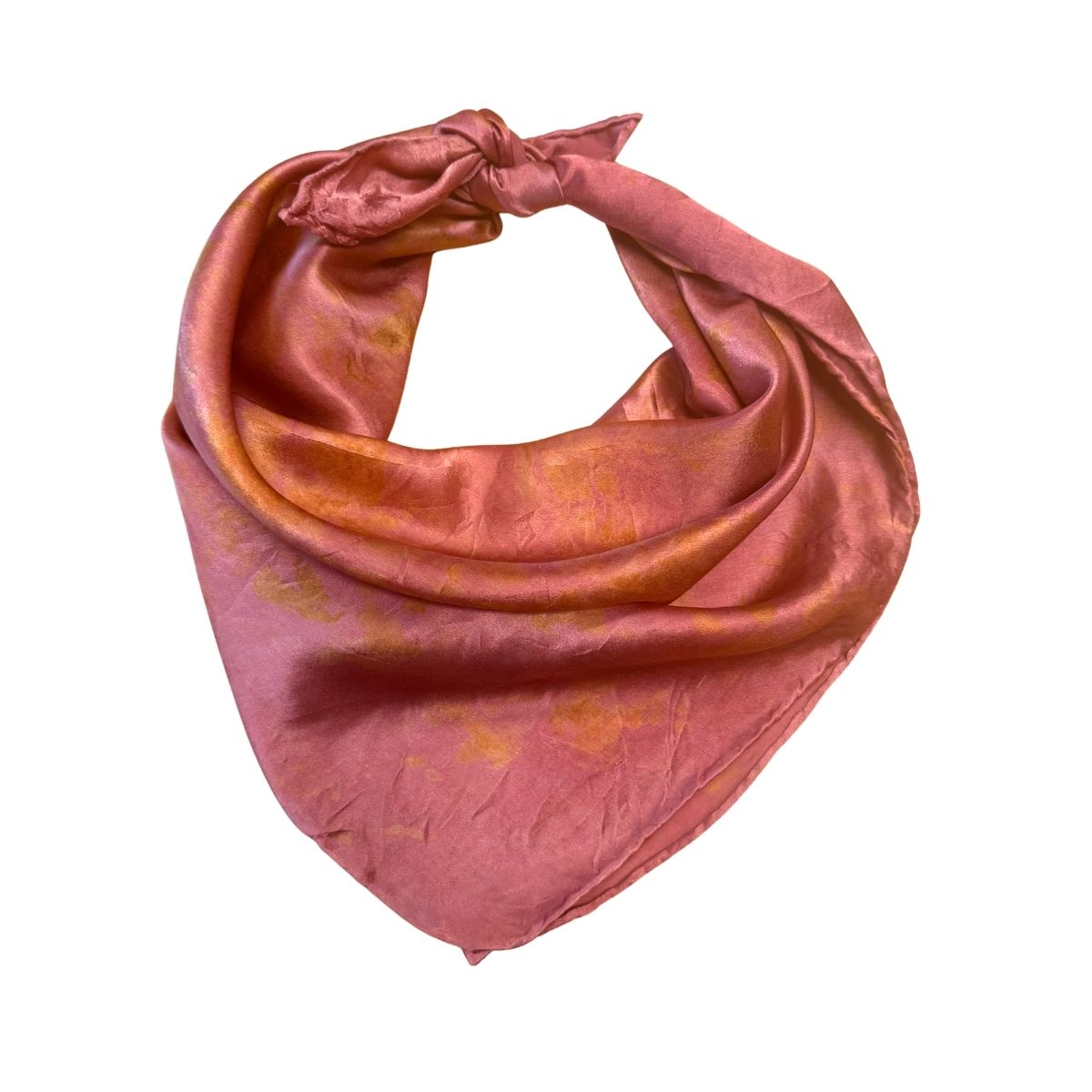 Rose Square Silk Scarf – Naturally Dyed Floral Print