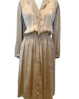 Green Silk Sabrina Midi Dress Naturally Dyed – Sustainable Fashion