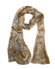 Sage Long Silk Scarf | Naturally Dyed Floral Print
