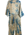 Teal Tan Jumpsuit (Large Only)