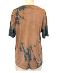 Brown Teal T Shirt | Naturally Dyed | Burst