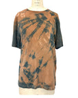 Brown Teal T Shirt | Naturally Dyed | Burst