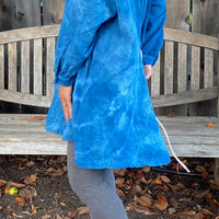 Botanically Dyed Linen Tunic in Blue